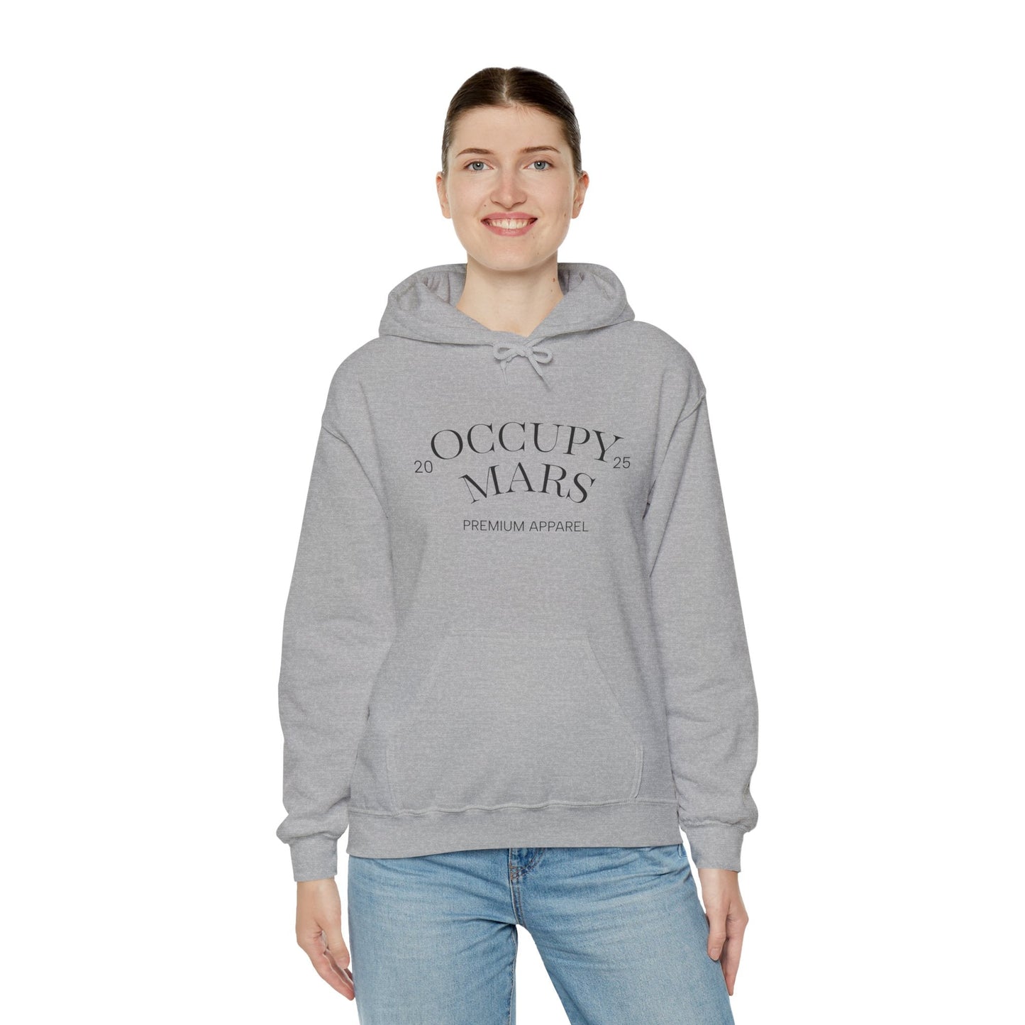 Occupy Mars™ Hooded Sweatshirt - Casual Comfort, Perfect for Everyday Wear, Gifts for Space Enthusiasts, Cozy Fashion