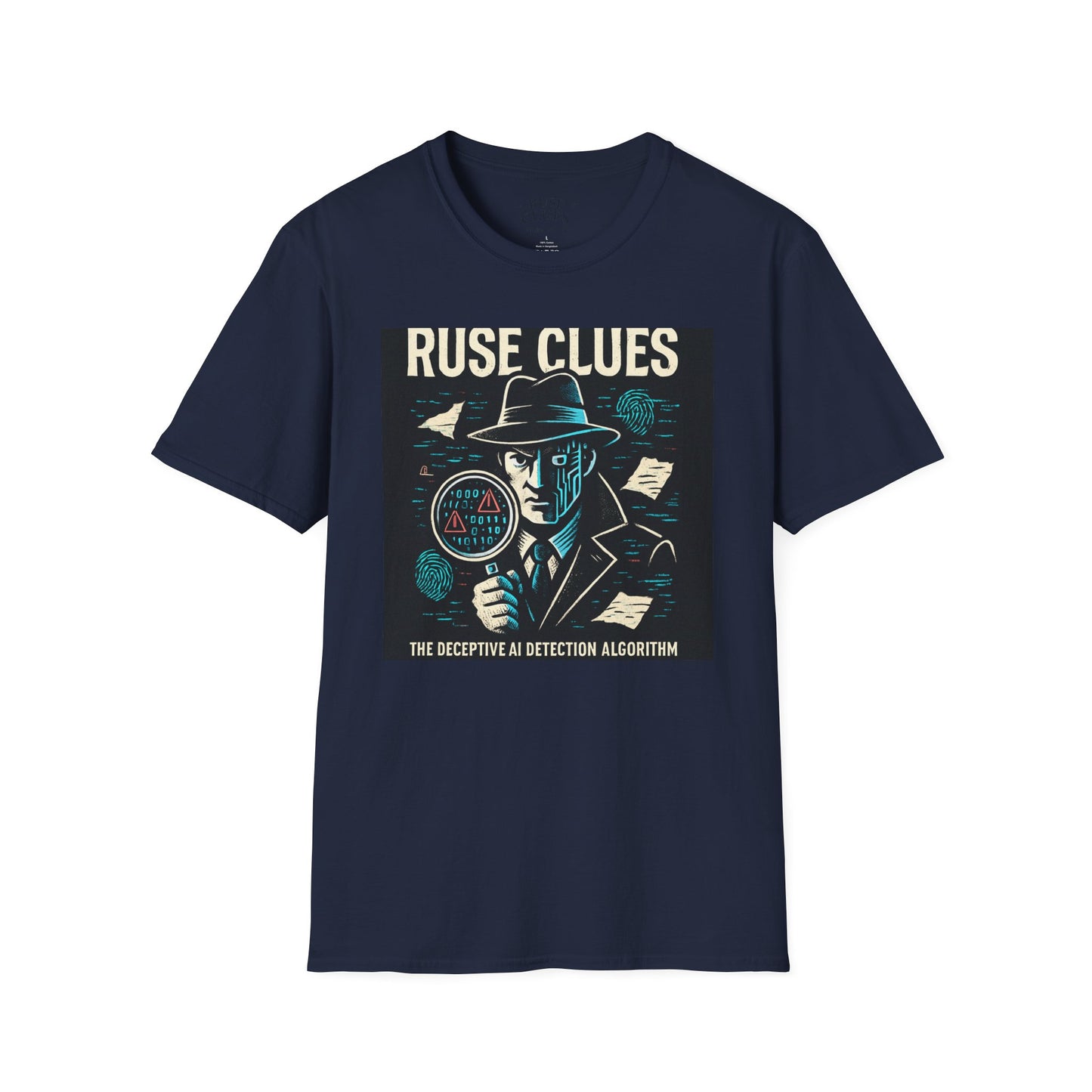 Mystery Detective Unisex Softstyle T-Shirt - Ruse Clues® Design
