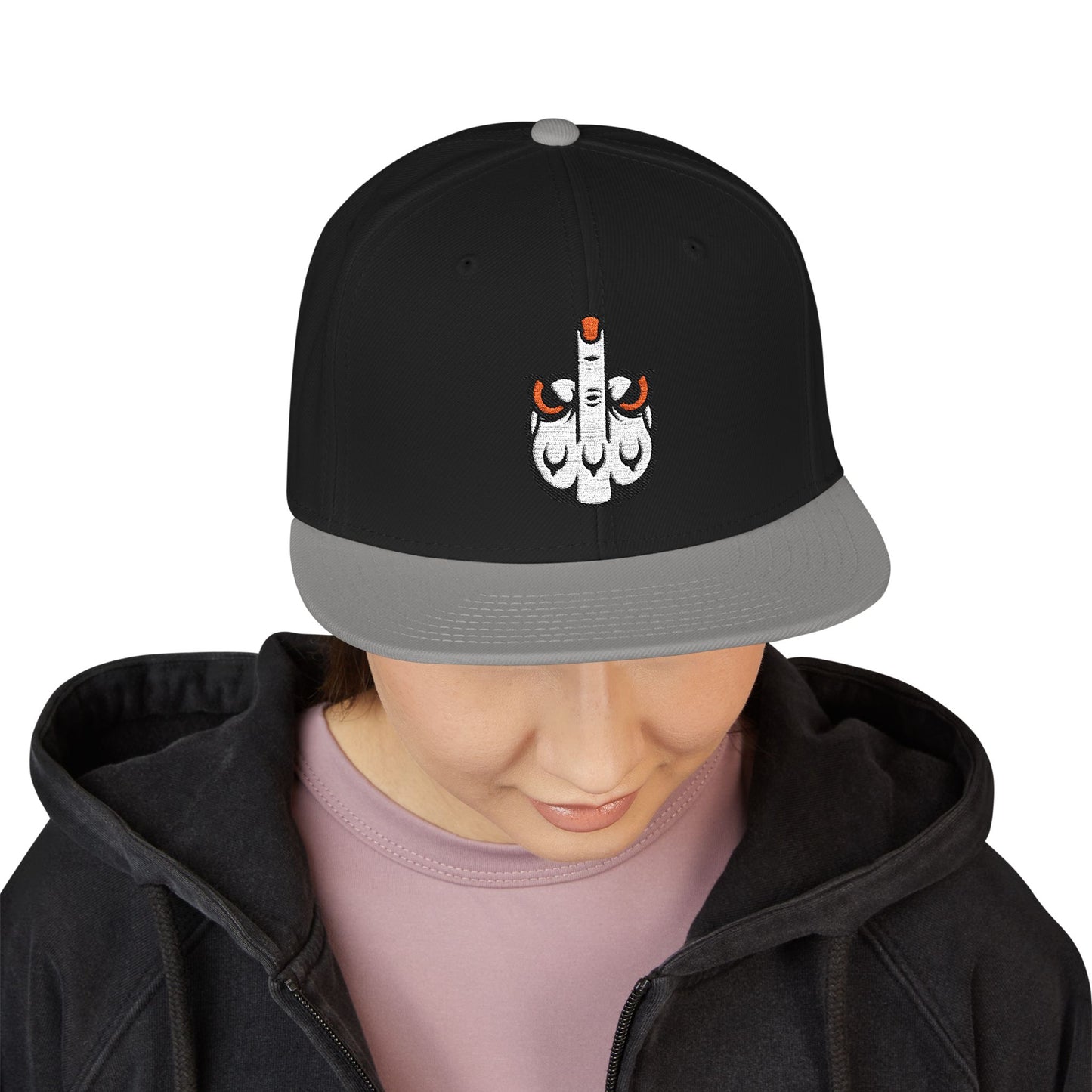 Embroidered Lunar Metropolis™ Snapback Hat — Bold Streetwear Cap