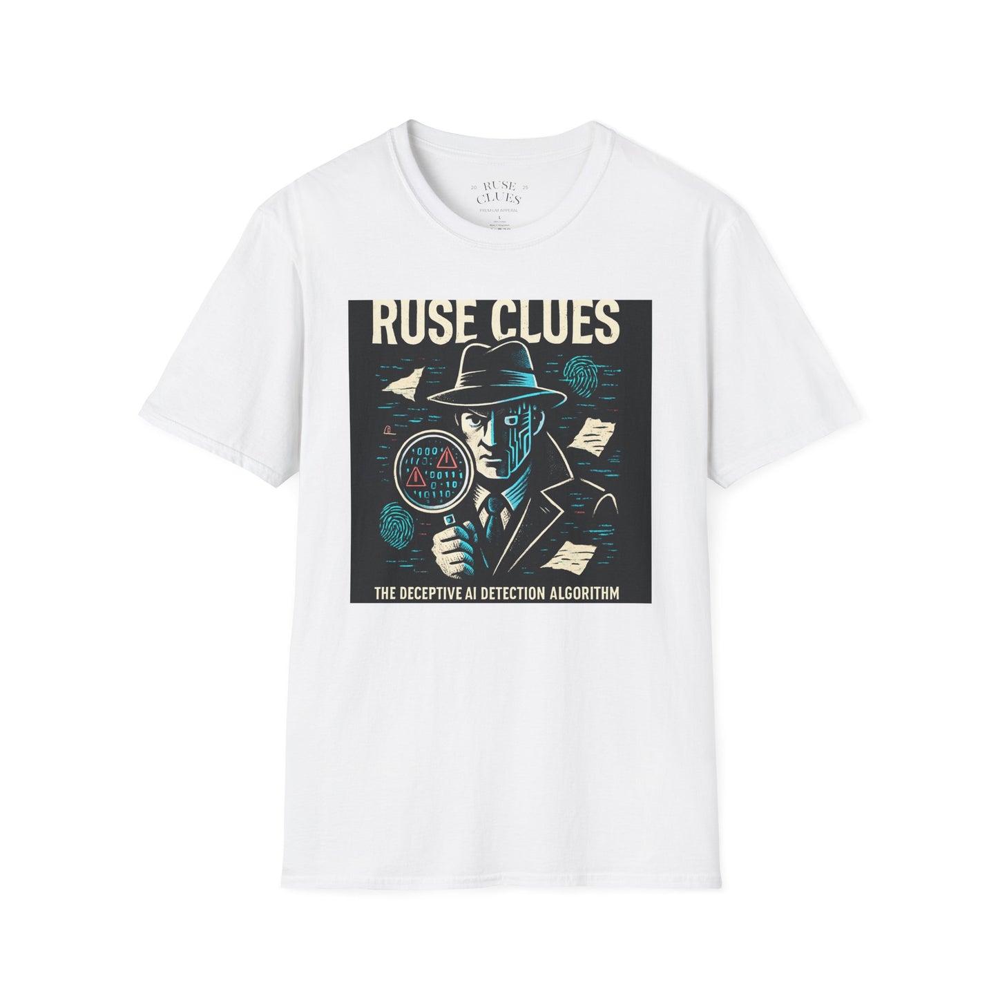 Mystery Detective Unisex Softstyle T-Shirt - Ruse Clues® Design