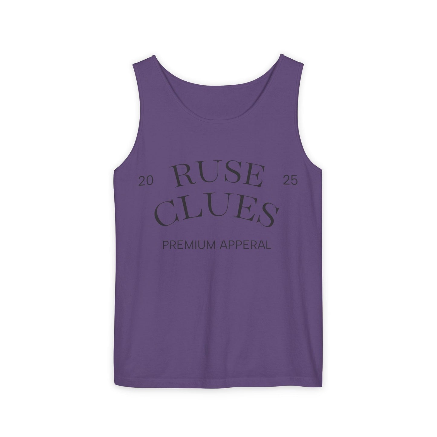 Unisex Garment-Dyed Ruse Clues® Tank Top