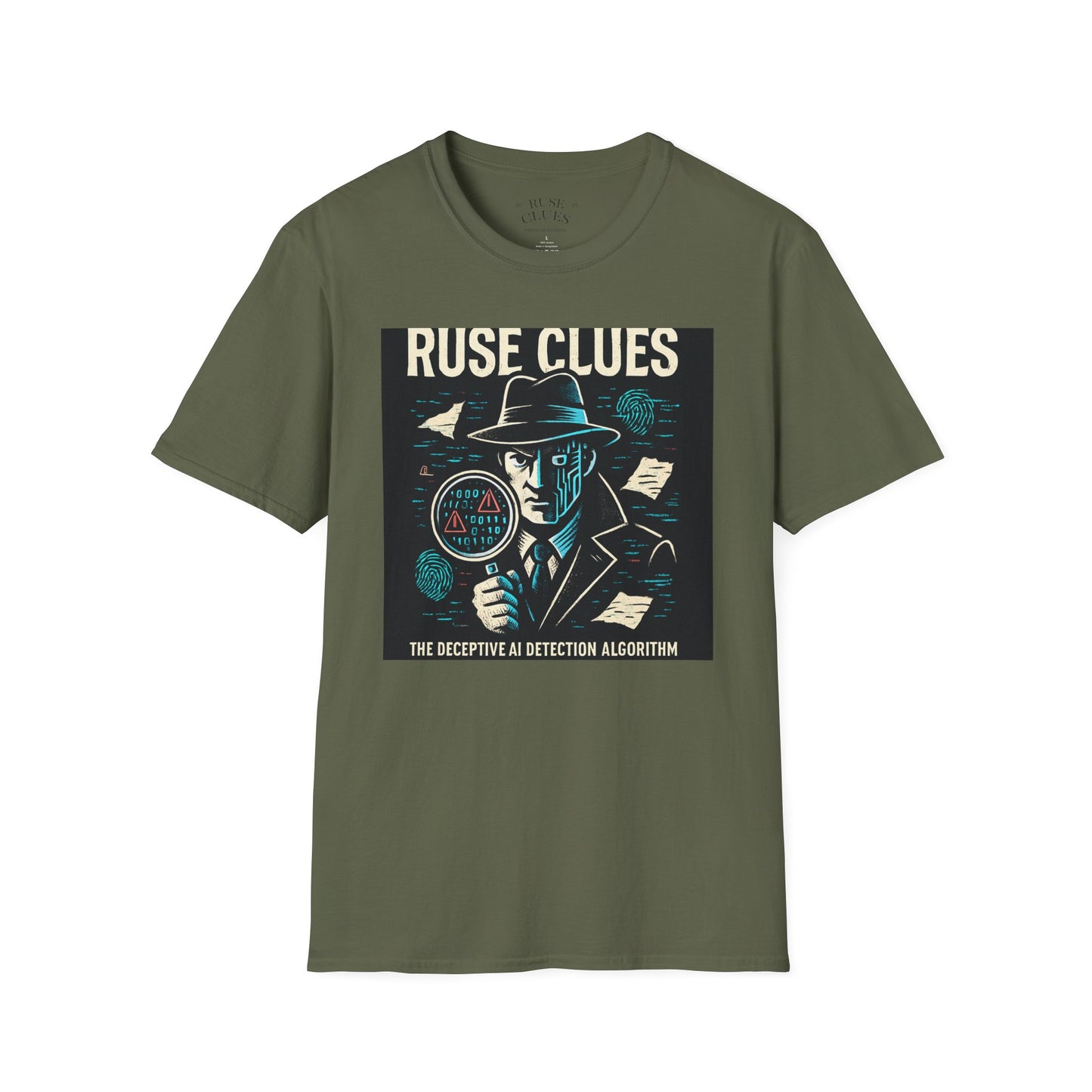 Mystery Detective Unisex Softstyle T-Shirt - Ruse Clues® Design