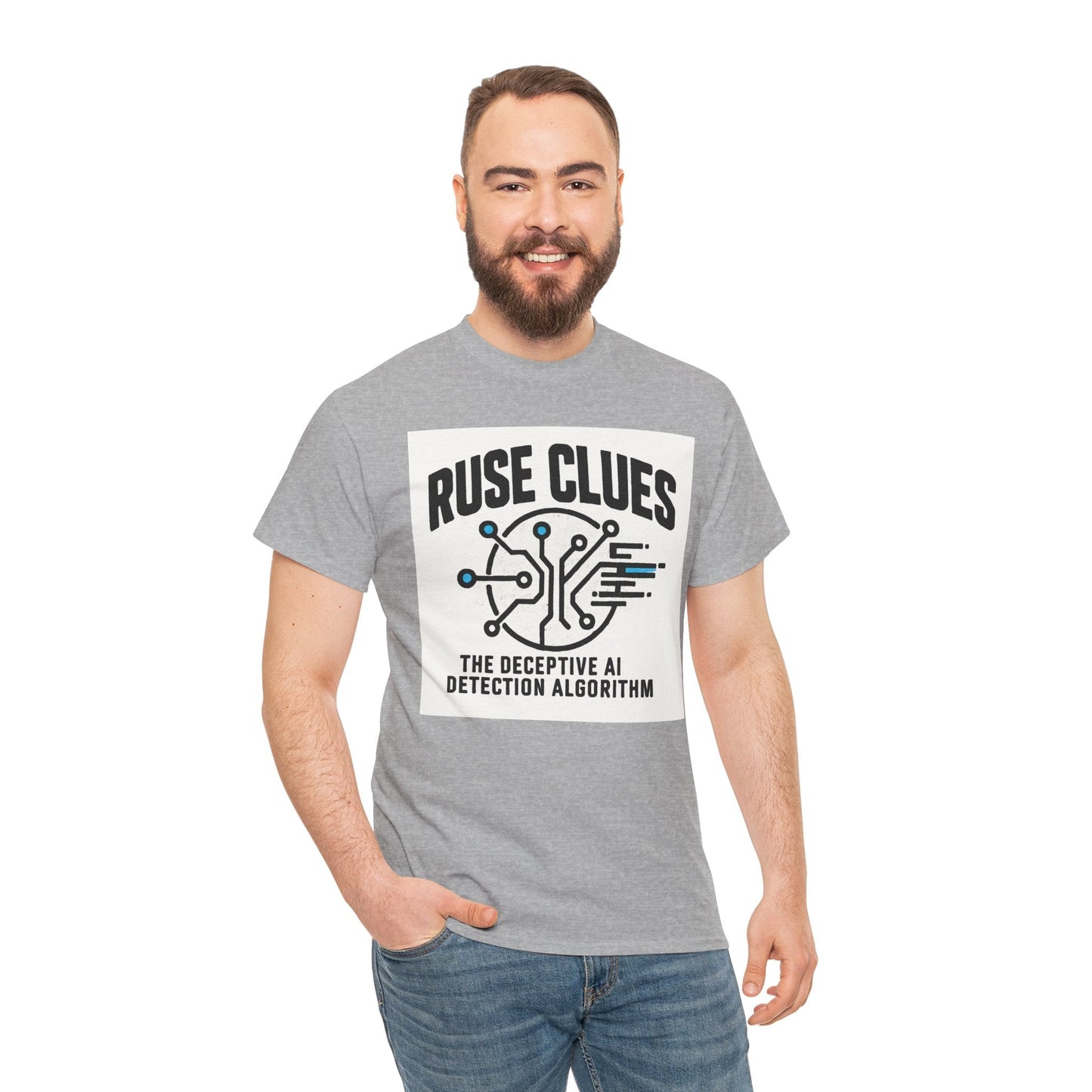 Ruse Clues® AI Detection Tee - Unisex Heavy Cotton T-Shirt