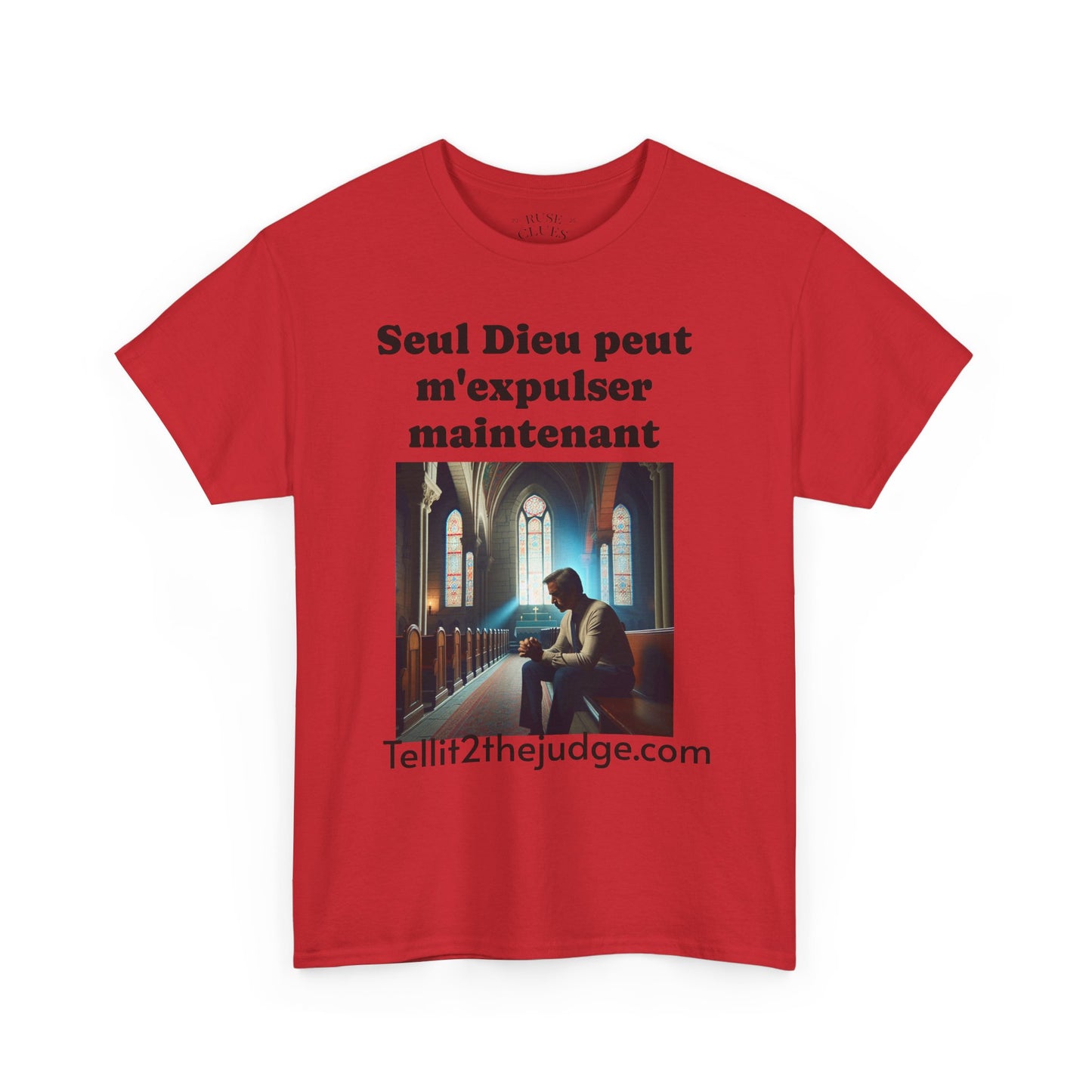 Unisex Heavy Cotton Only God Can Deport Me Now in French "Tellit2thejudge.com®" Tee, Faith-Based Shirt, Comfortable Everyday Wear, Perfect for Gifting, Spiritual [...]