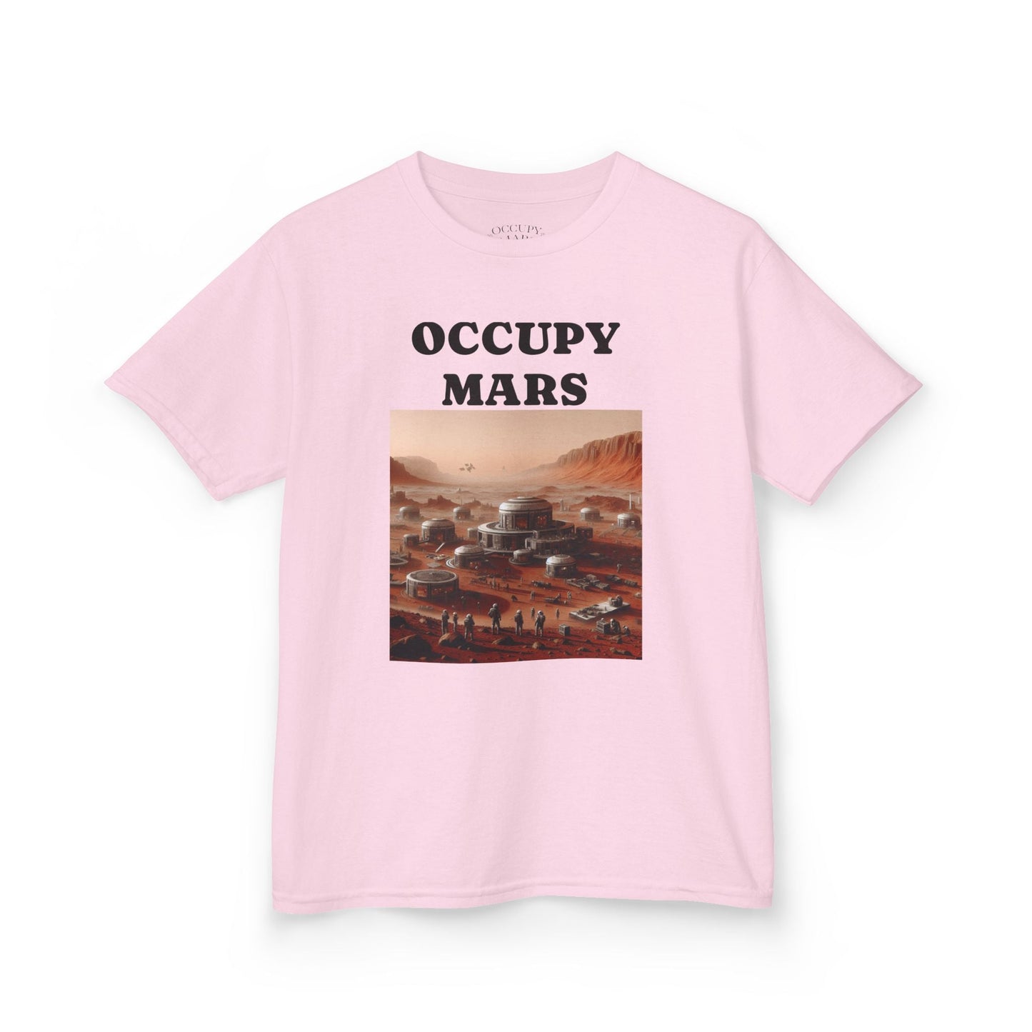 Occupy Mars™ Kids' Graphic Tee | Fun Space Tee, Cute Gift for Kids, Science Lovers, Casual Wear, Birthday Gift, Educational Apparel