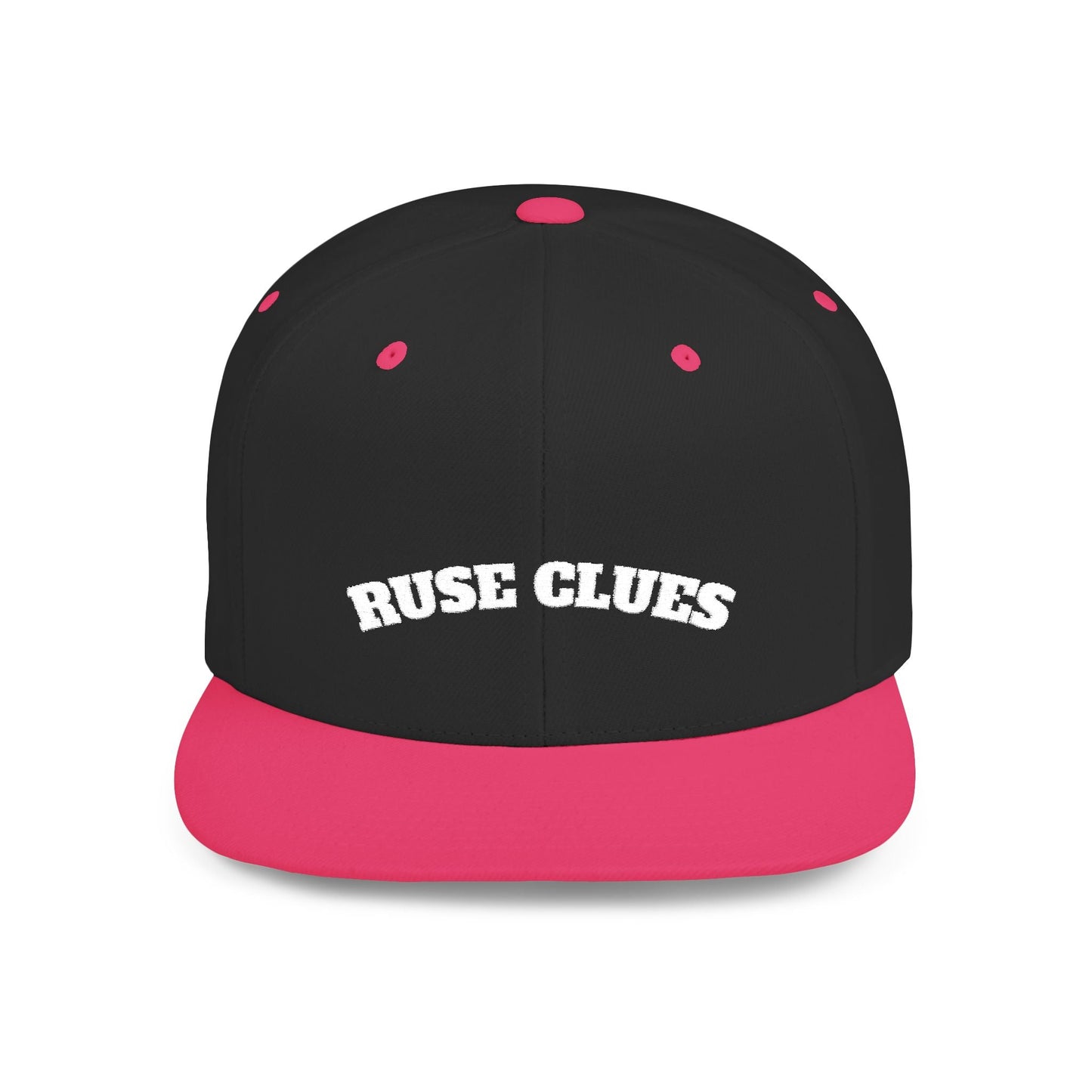 Stylish Flat Bill Snapback Ruse Clues® Hat, Trucker Cap for Outdoor Adventures, Casual Wear, Gift for Him, Summer Fashion Accessory