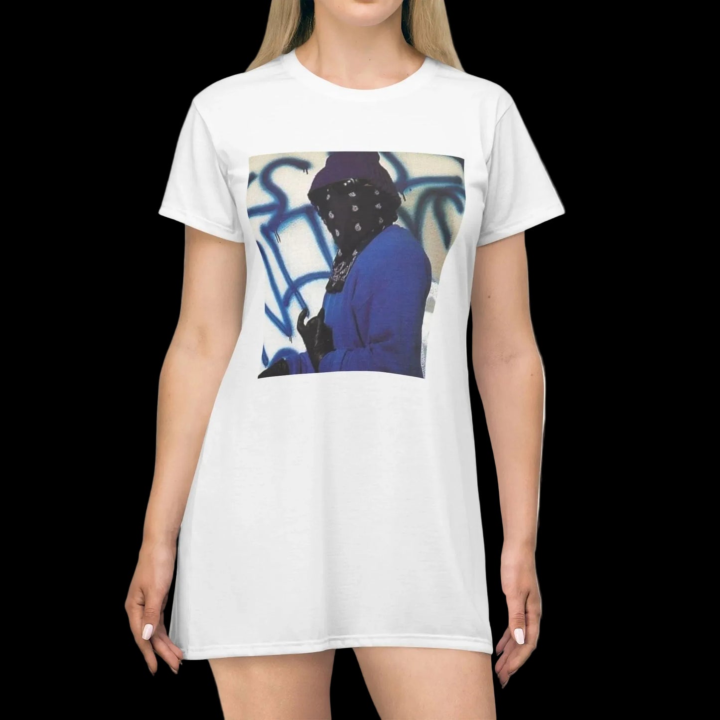 Rip Rider Archives Bandana Mask T‑Shirt Dress