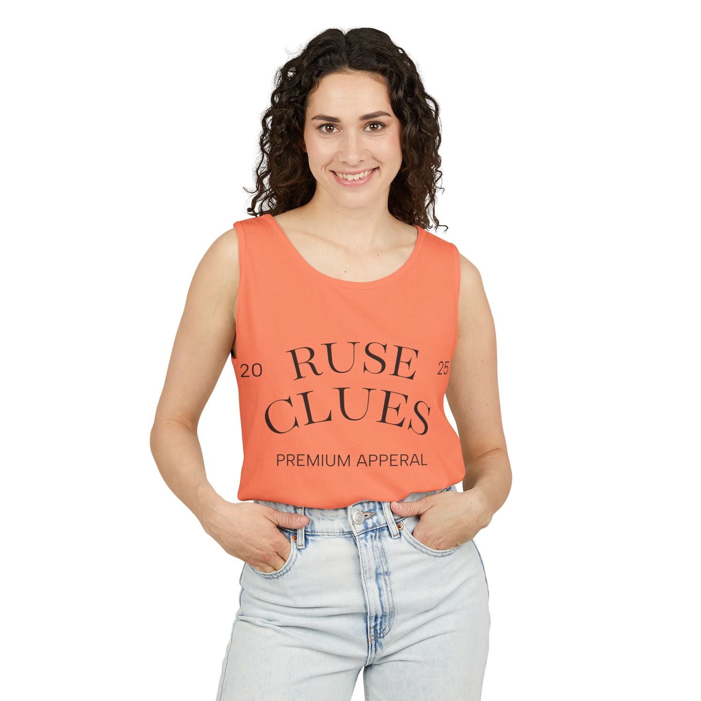 Unisex Garment-Dyed Ruse Clues® Tank Top